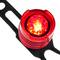 Lumière rouge arrière pour bicyclette avec sangle en caoutchouc