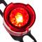 Lumière rouge arrière pour bicyclette avec sangle en caoutchouc