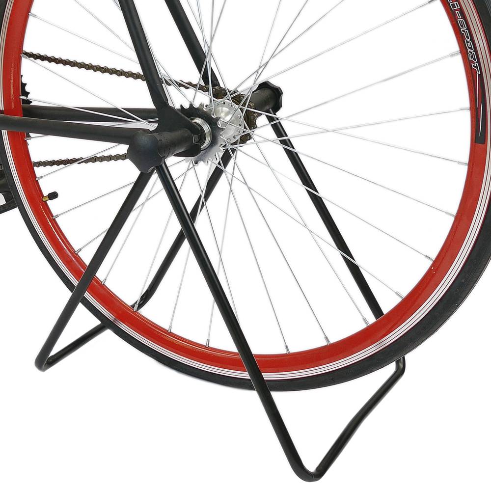 Soporte para aparcar bicicletas en suelo Aparcamiento de rueda con muelle  de un eje - Cablematic
