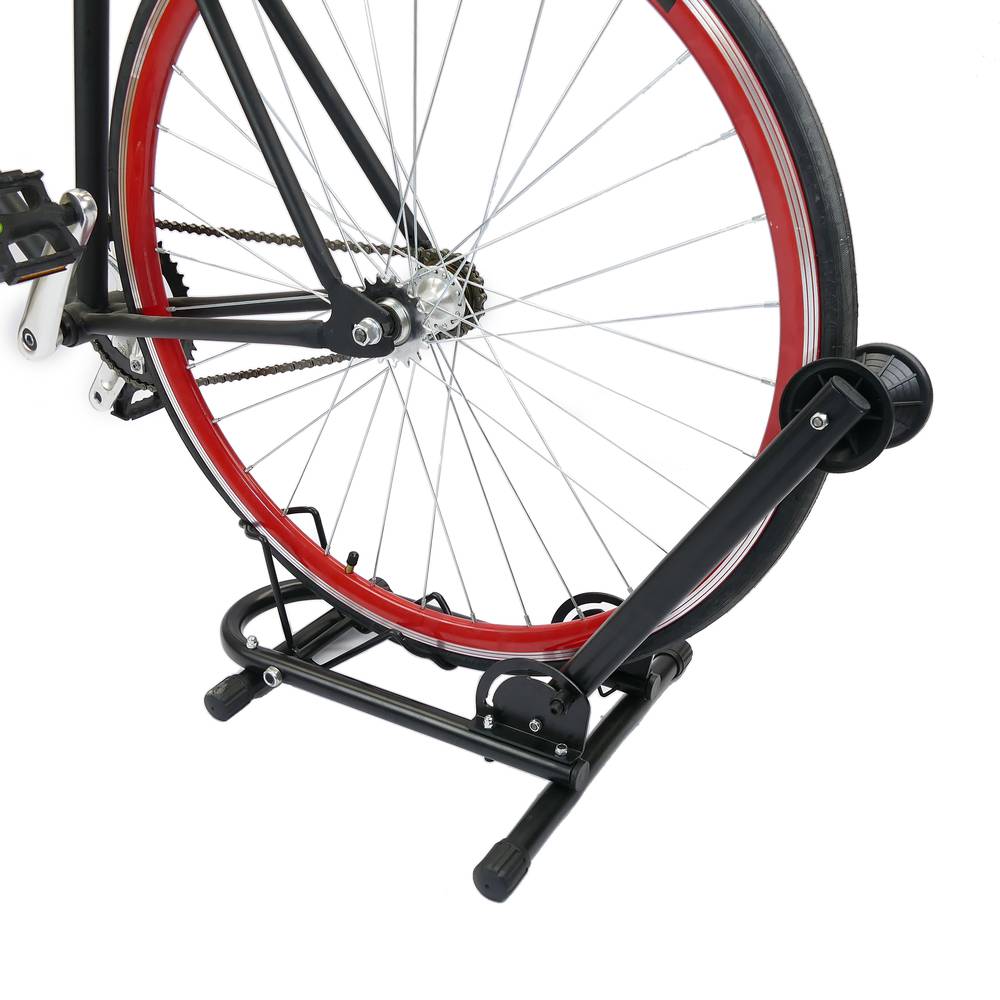 Floor metal mount bike folding and adjustable