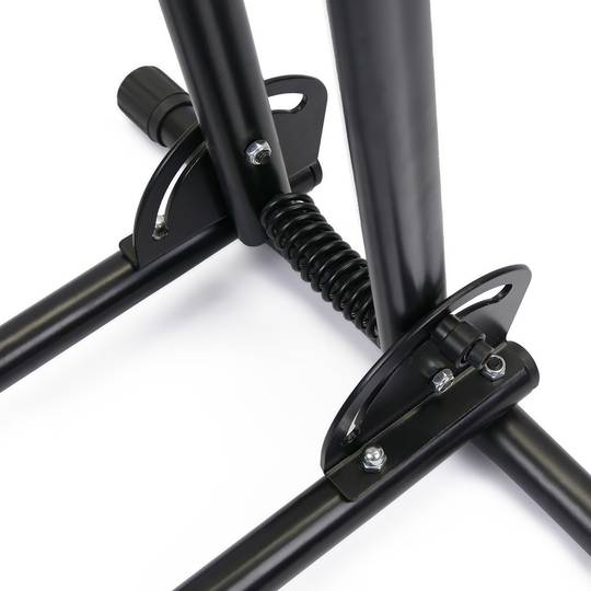 Floor metal mount bike folding and adjustable