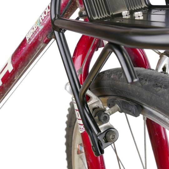 Luggage carrier of metallic structure for bicycle frontal