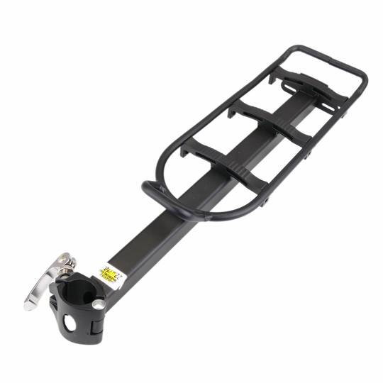 Bicycle rear luggage rack with metal railing 38x14cm