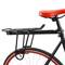 Bicycle rear luggage rack with metal railing 38x14cm