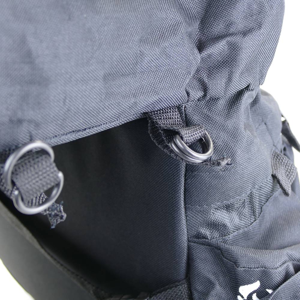 Zwarte canvas fietstas zadeltassen