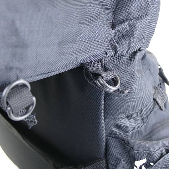 Zwarte canvas fietstas zadeltassen