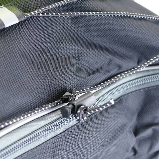 Zwarte canvas fietstas zadeltassen