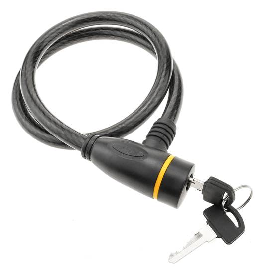 Cable d'acer i cadenat per a bicicleta 12x800mm clau
