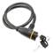Cable d'acer i cadenat per a bicicleta 12x800mm clau