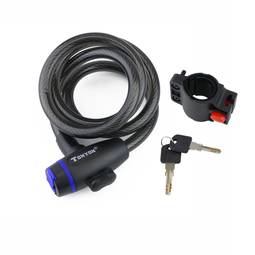 Steel cable with padlock for bicycle 12x1200mm key