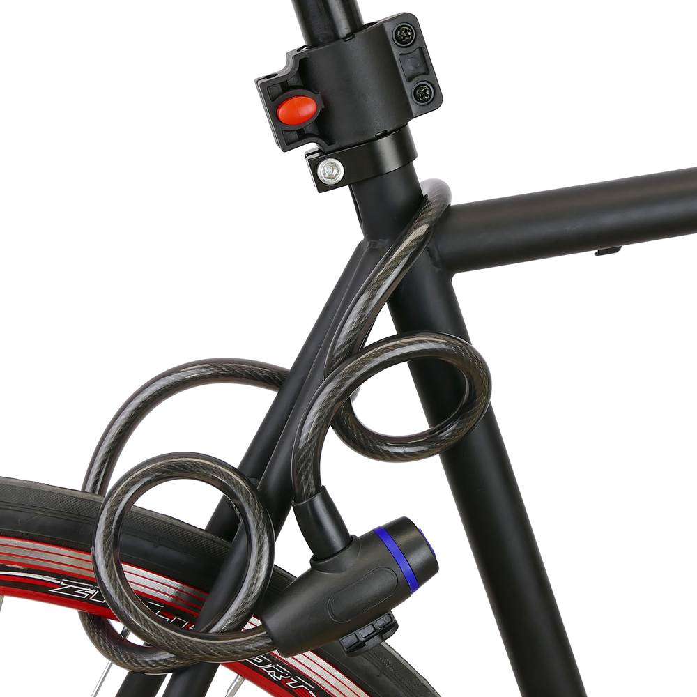 Cable antirrobo de acero con candado para bicicleta 12x1200mm