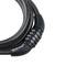 Cavo d'acciaio con lucchetto per biciclette 8x1200 mm con combinazione