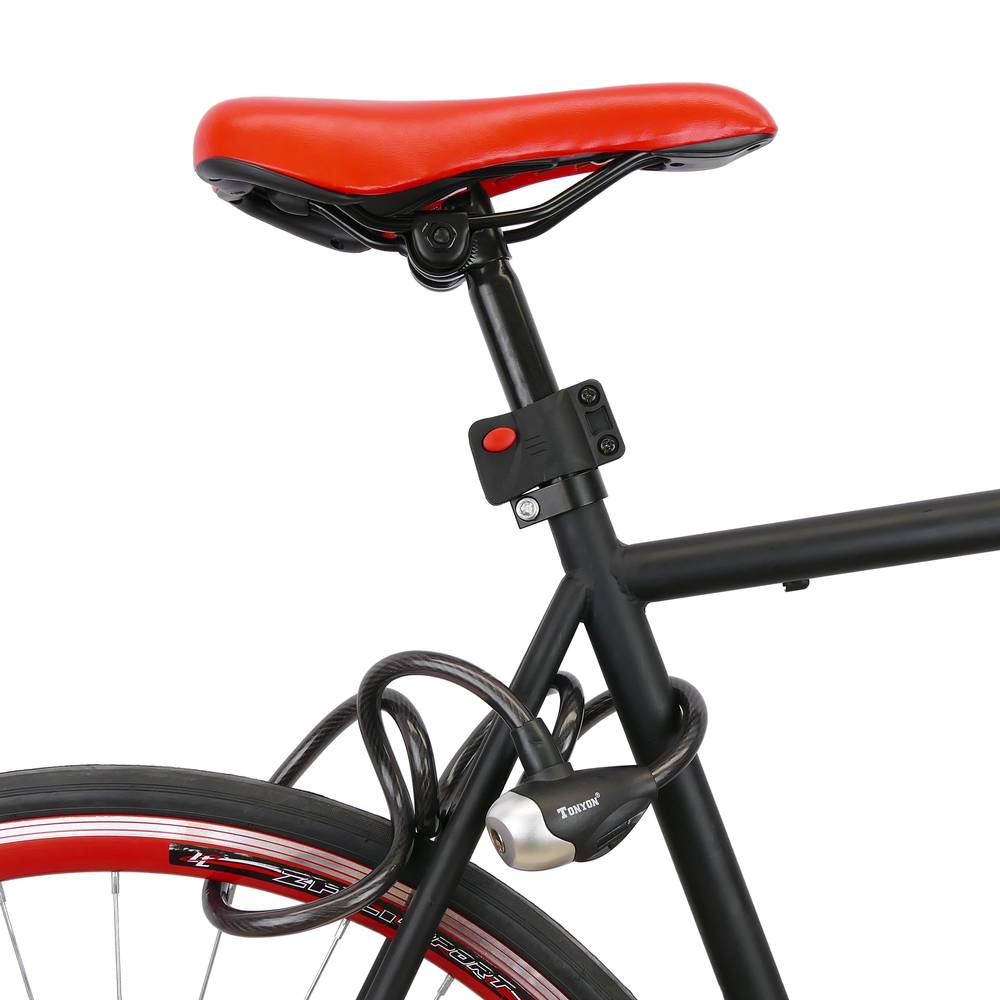  KJBGS Candado de bicicleta antirrobo de 43.3 in, alambre de  acero, seguro para bicicleta, seguridad al aire libre, accesorios de  bicicleta reforzados, para bicicleta de montaña, de carretera, seguro y  duradero (