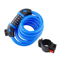 Steel cable with padlock for bicycle 12x1200mm combination