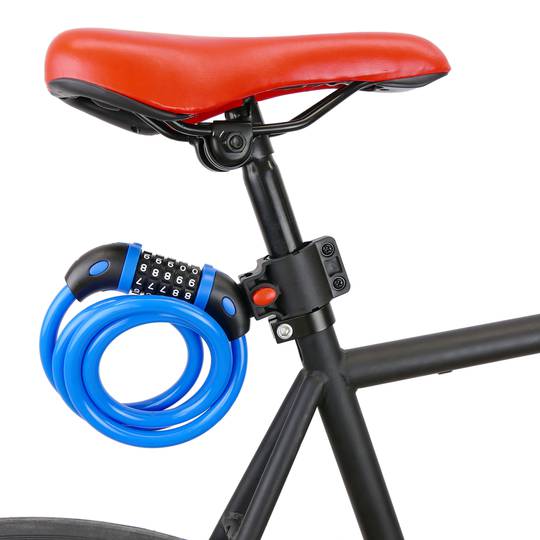 Stahlkabel mit Vorhängeschloss für Fahrrad 12x1200mm Kombination