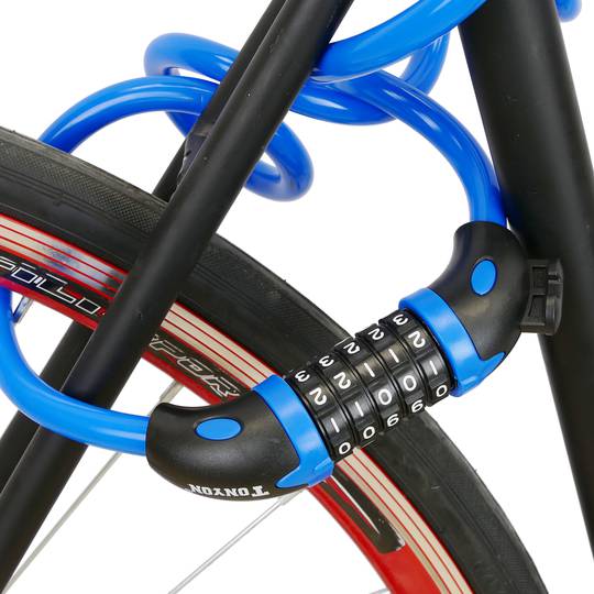Stahlkabel mit Vorhängeschloss für Fahrrad 12x1200mm Kombination