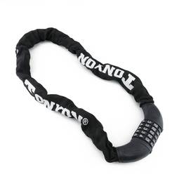 Anti-theft steel chain with padlock for bicycle of 19x900 mm with combination