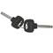 Anti-theft steel chain with padlock for bicycle of 19x900 mm with security key