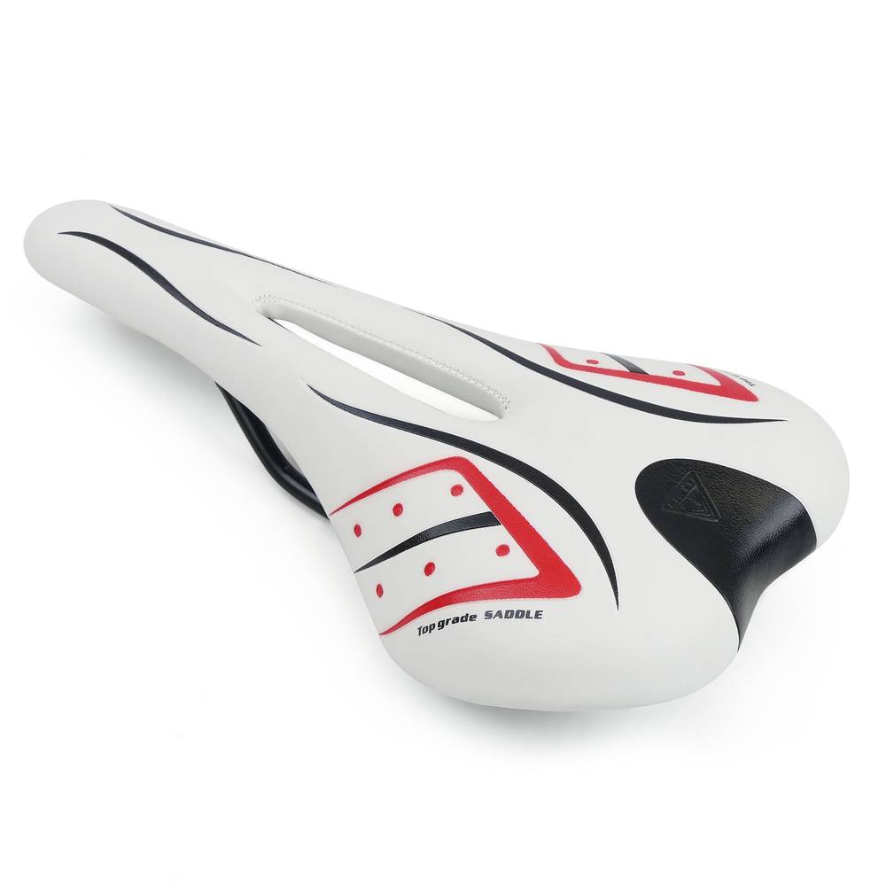 Sillín asiento de bicicleta de montaña y carreras blanco
