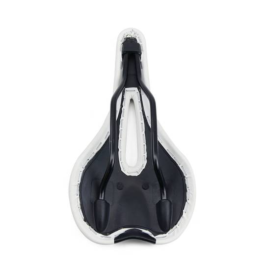 Sillín asiento de bicicleta de montaña y carreras blanco