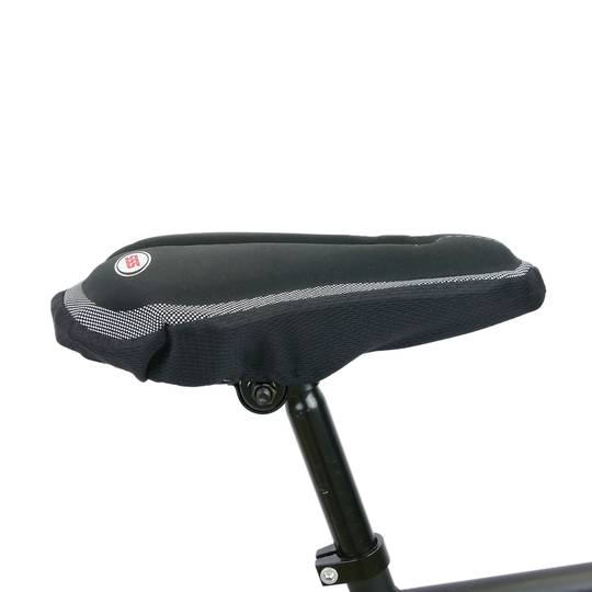 Funda de espuma con memoría para sillín de bicicleta negro