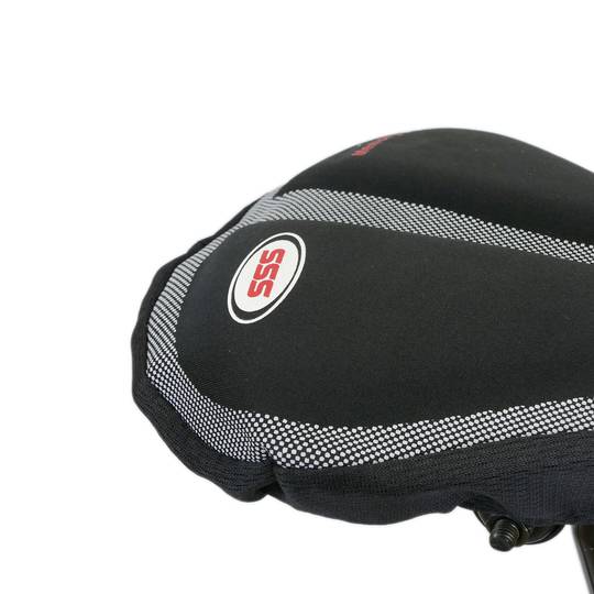 Funda de espuma con memoría para sillín de bicicleta negro