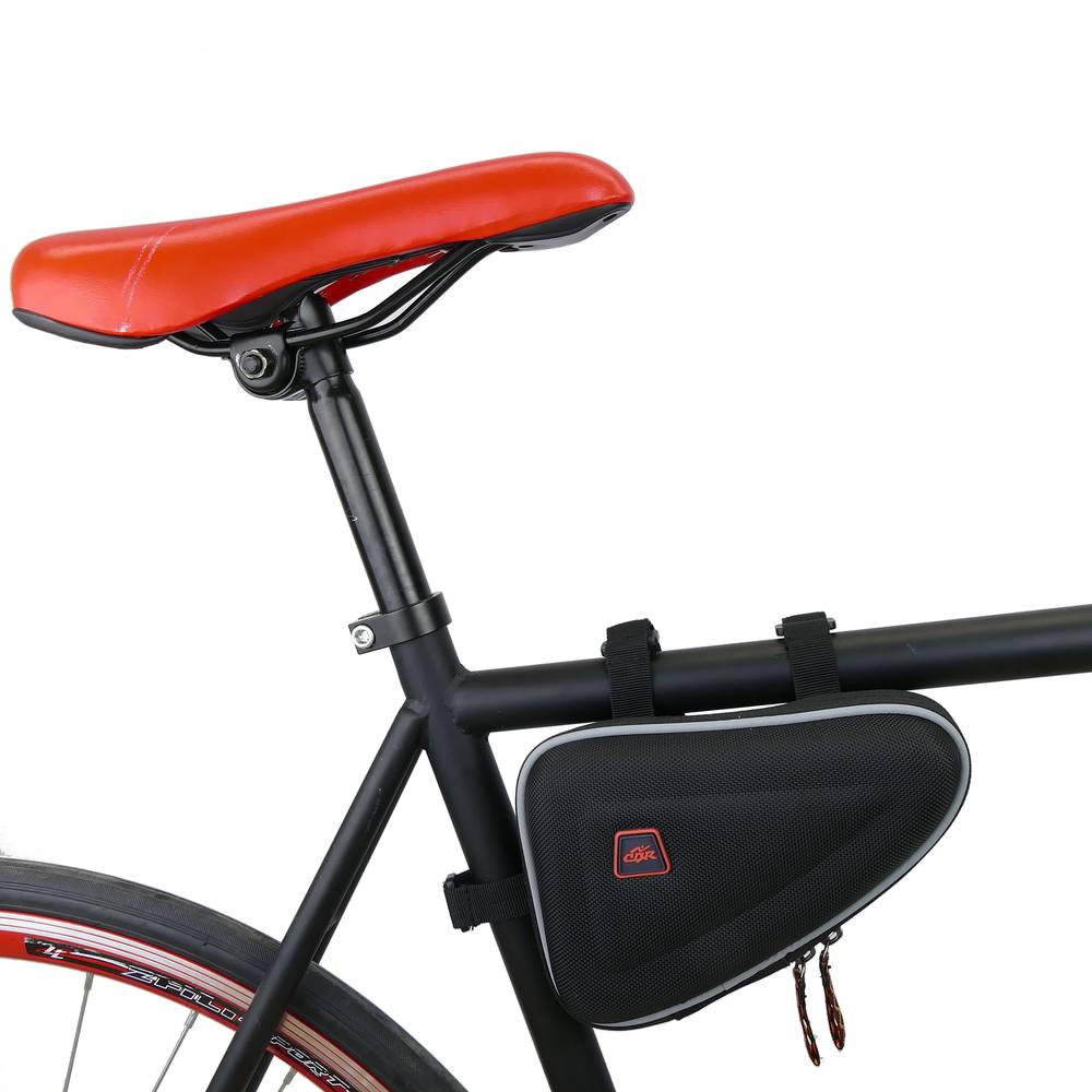 Briefcase for bicycle frame black color