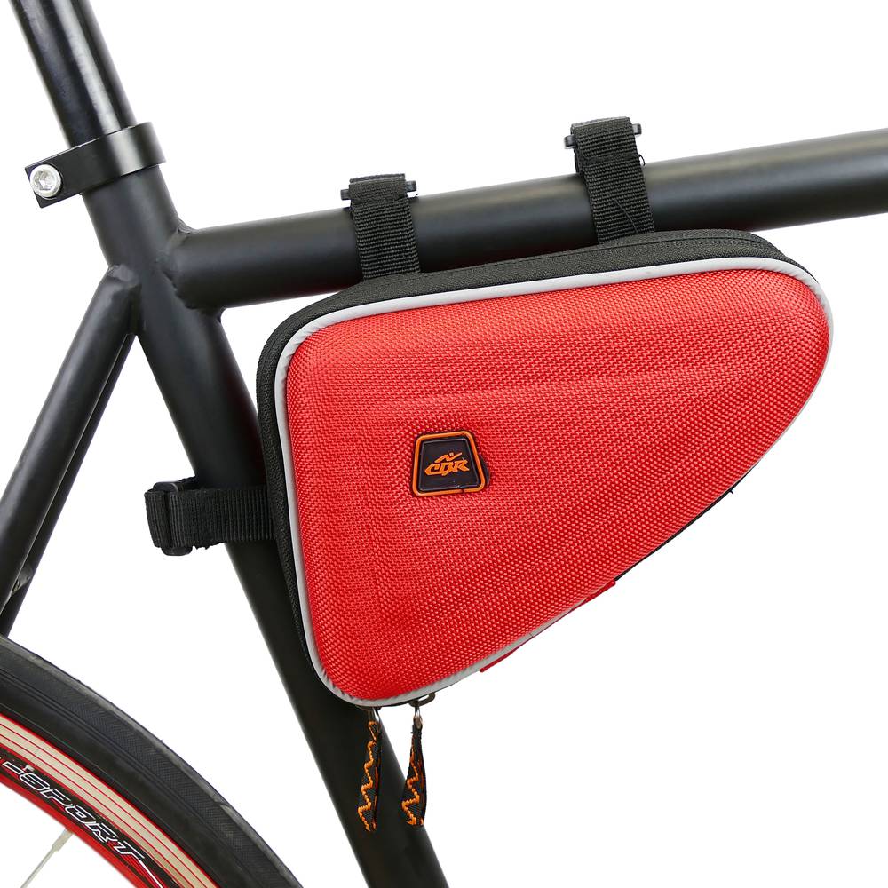 Briefcase for bicycle frame red color