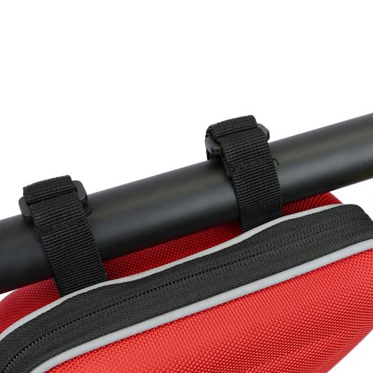 Briefcase for bicycle frame red color