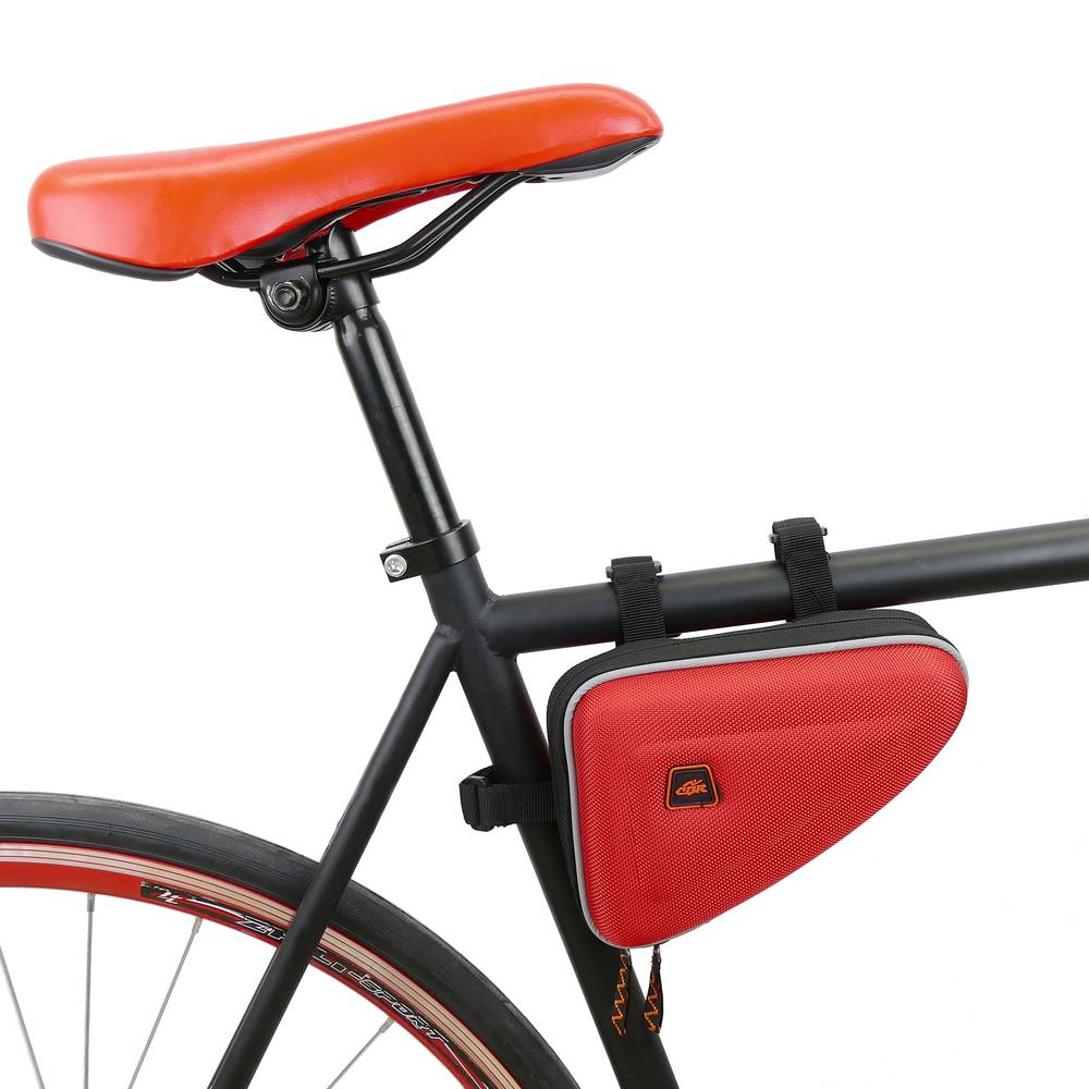 Briefcase for bicycle frame red color