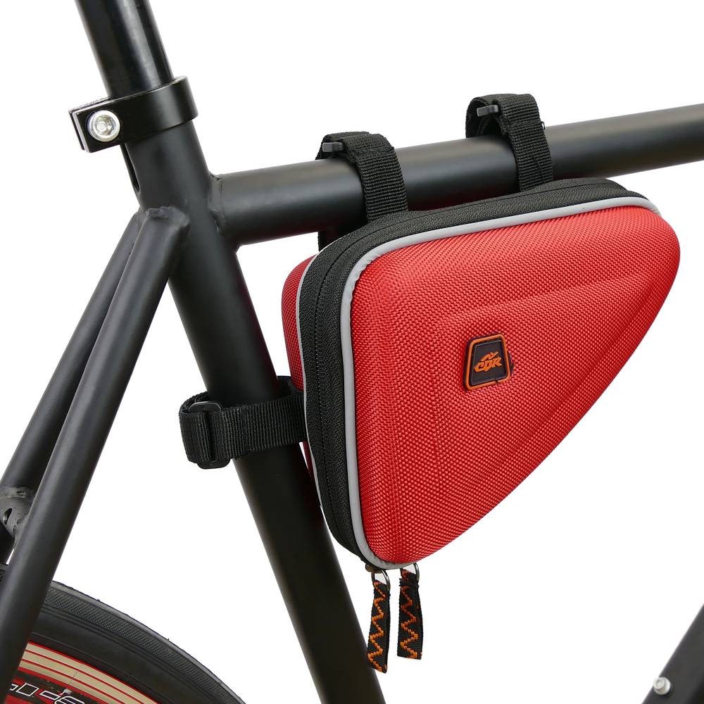 Briefcase for bicycle frame red color