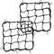 Elastisches Schiebernetz 40x40 cm 2 pack in schwarzer Farbe