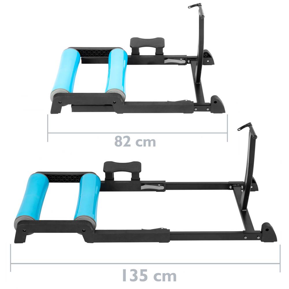 Rouleau d'entraînement pour vélo avec serrage de l'essieu avant