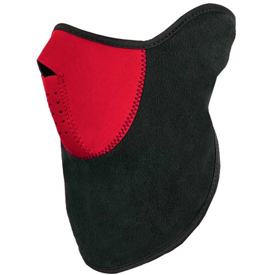 Masque de néoprène pour cou et visage pour bicyclette motard et skieur rouge