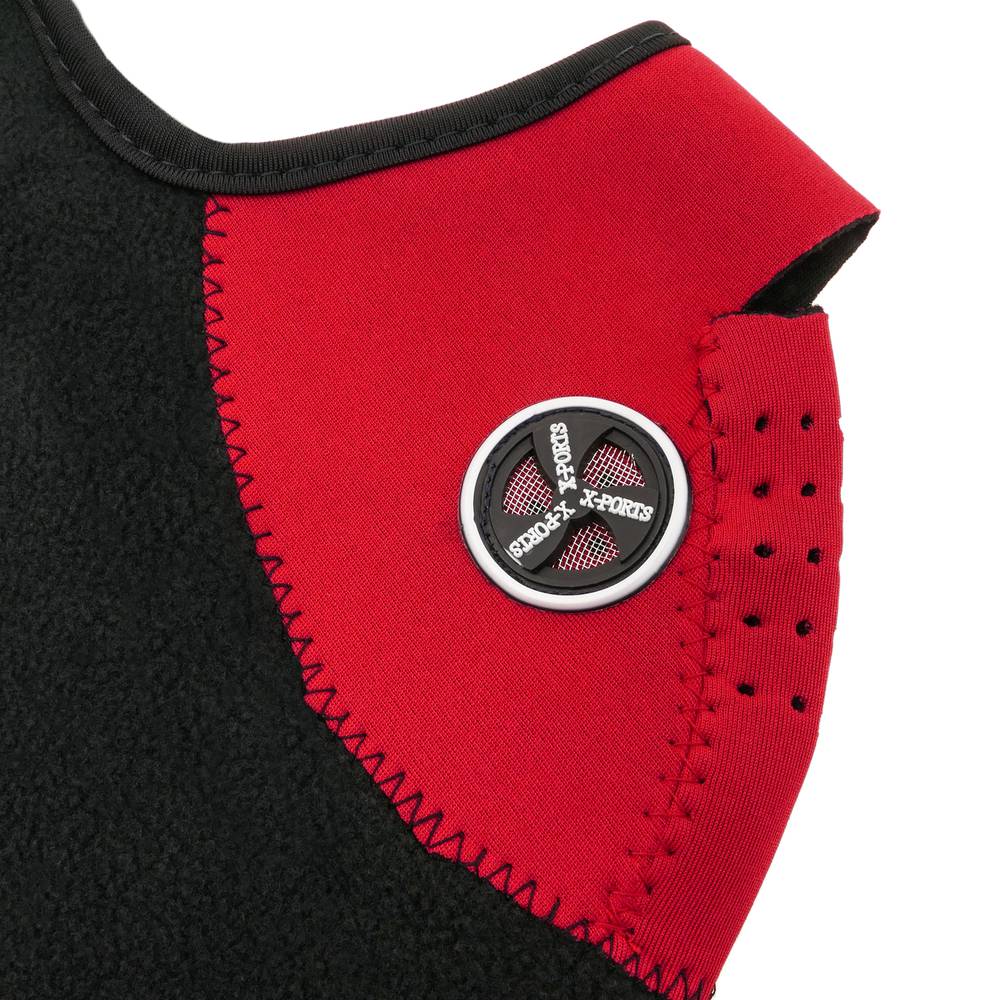 Masque de néoprène pour cou et visage pour bicyclette motard et skieur rouge