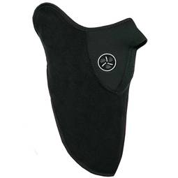 Maschera in neoprene per collo e viso per bicicletta ciclista e sciatore nero
