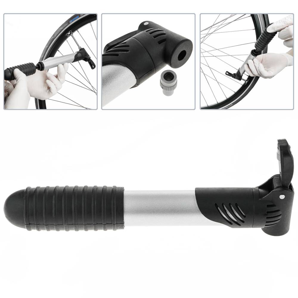 Mini Fahrrad Luftpumpe kompatibel mit Ventilen Presta und Schrader