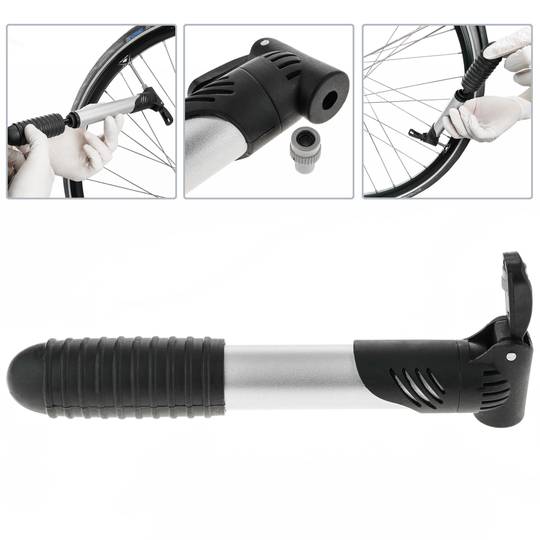 Mini Fahrrad Luftpumpe kompatibel mit Ventilen Presta und Schrader