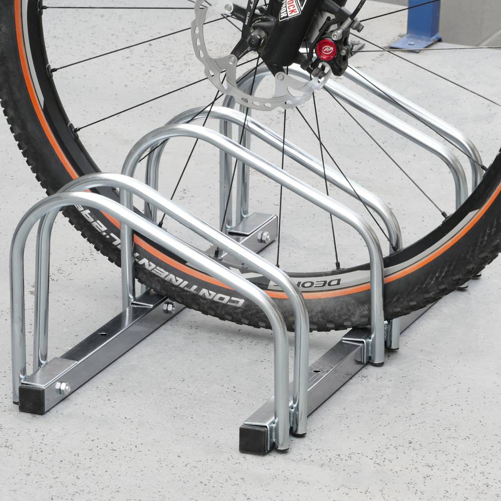 3/4/5/6Bike Floor Bike Stand Bicycle Rack Stand Park Mounted Holder Details about   Set of two 