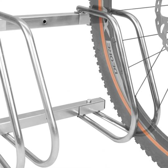 MCTECH Parcheggio per 2 biciclette Portabiciclette Supporto Per Biciclette Rastrelliera Portabici a pavimento 