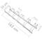 Parcheggio per 6 biciclette Rastrelliera portabiciclette Supporto para pavimento o parete