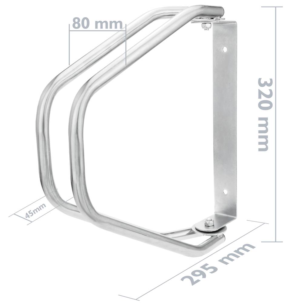 Suport per aparcar bicicletes a terra o paret Aparcament orientable per a 1 bici