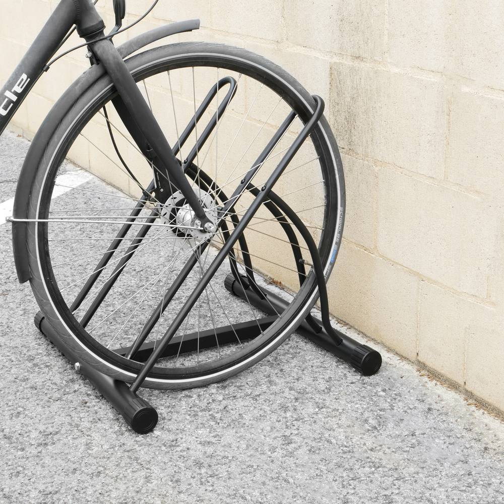 Soporte para aparcar bicicletas en suelo Aparcamiento para 2 bicis -  Cablematic