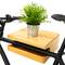 Wandhouder voor hangende houten plank van het type fiets