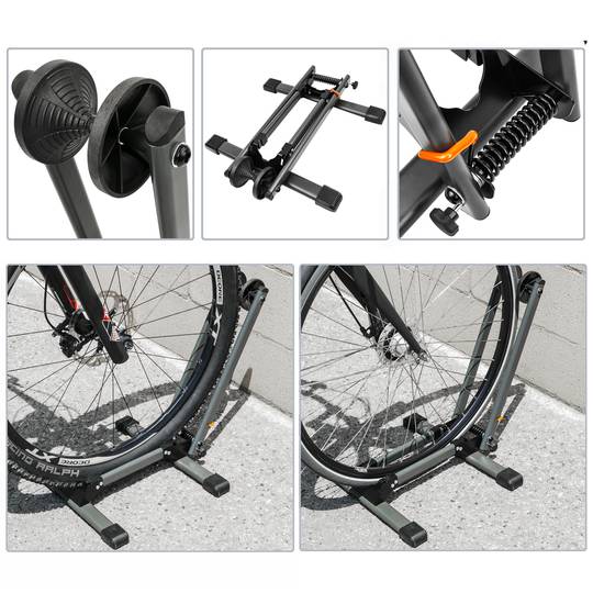 Soporte para bicicletas de suelo - BING - NORCOR MOB.URBAIN - de madera /  de acero termolacado / profesional