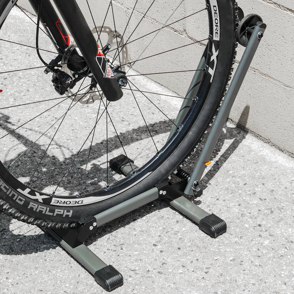 Soporte para aparcar bicicletas en suelo Aparcamiento de rueda con