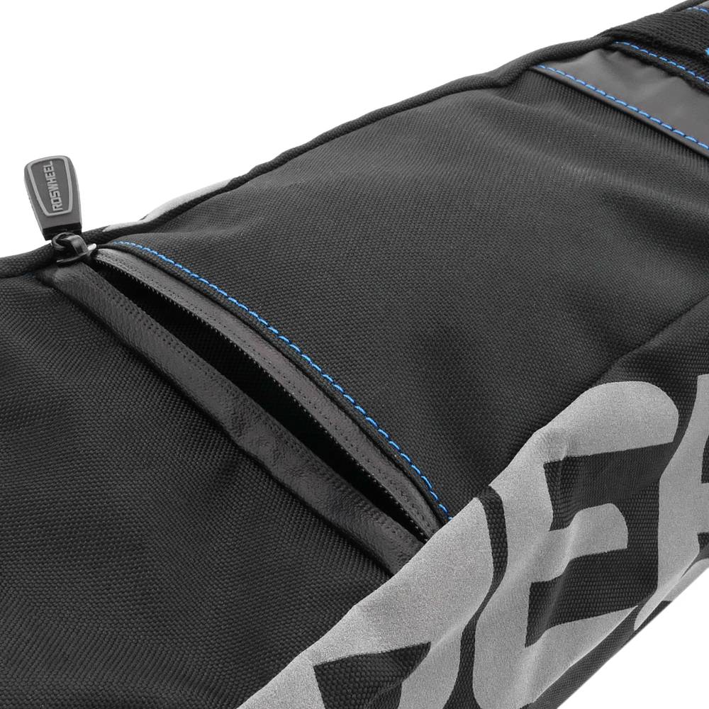 Saco para bicicleta de 10 litros. Mala de ciclismo de lona preta impermeável