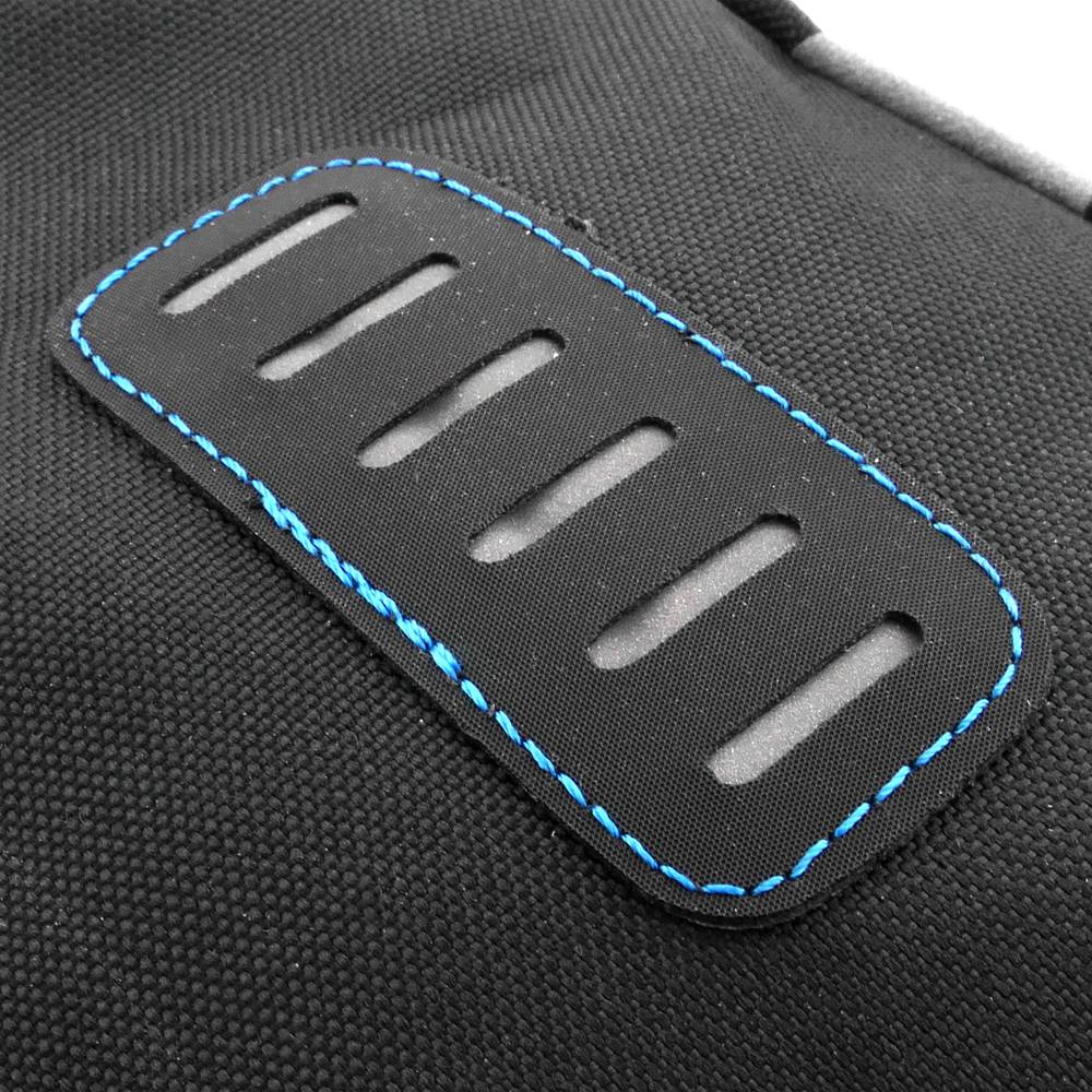 Saco para bicicleta de 10 litros. Mala de ciclismo de lona preta impermeável