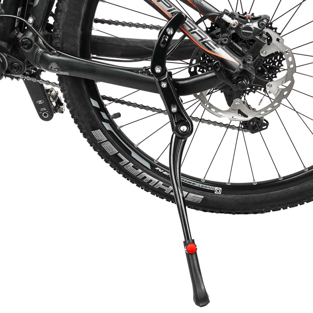 Béquille latérale réglable chromée vélo 20-28 fixation pédalier - Maxi  pièces vélo
