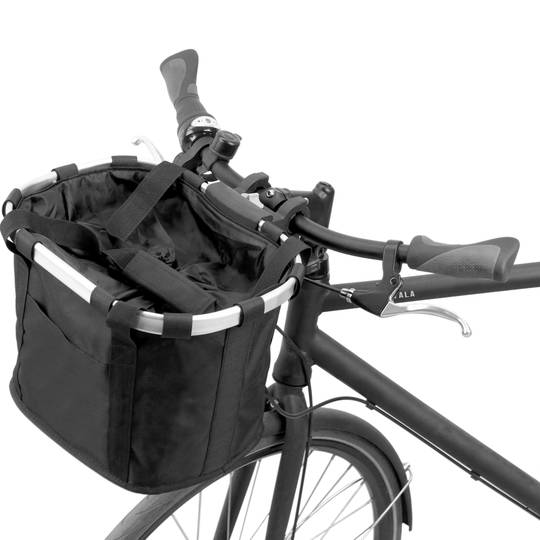 Gemaakt van trimmen delicatesse Afneembare fietsmand voor waterdicht zwart canvas stuur met trekkoord -  Cablematic